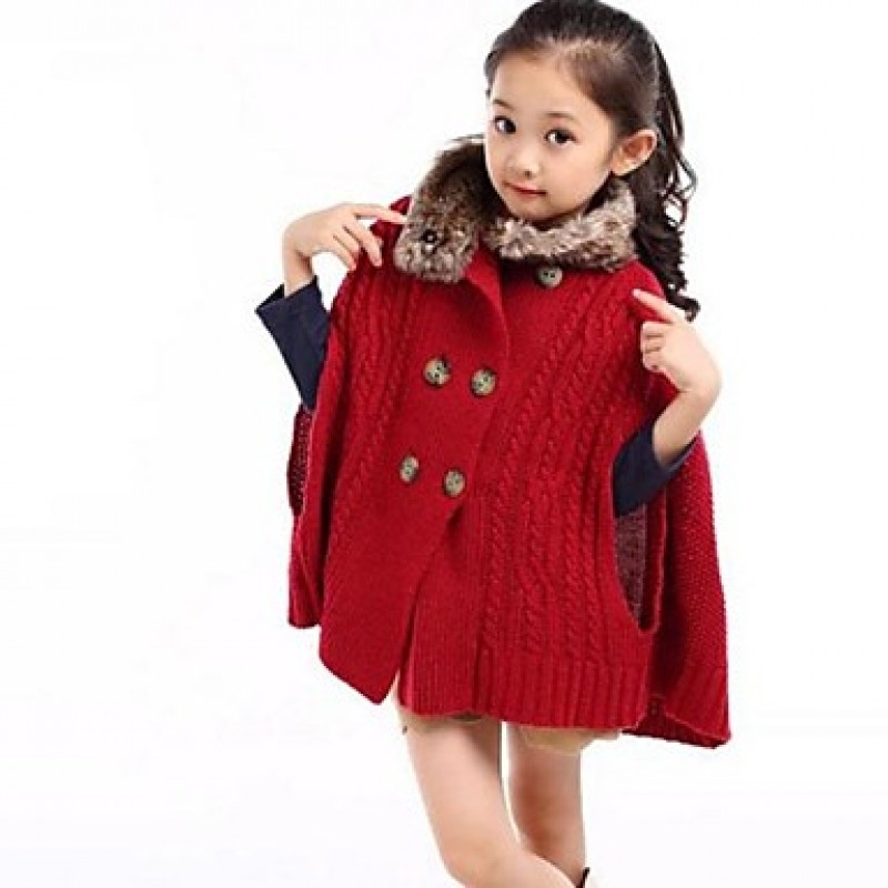 Girl's Red Sweater & Cardigan / Jacket & C...