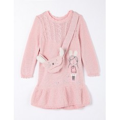 Girl's Casual/Daily Solid Sweater & CardiganCotton Fall Pink  
