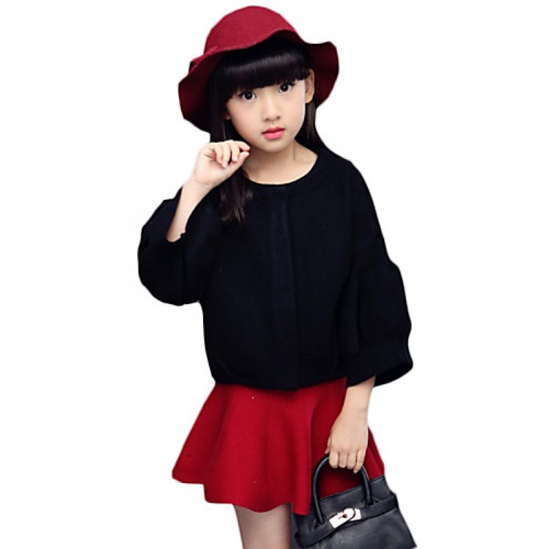 Girl's Casual/Daily Solid Sweater & Cardigan,W...