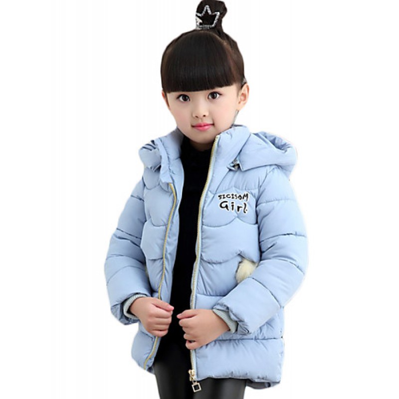 Girl's Casual/Daily Solid Down & Cotton Padded...