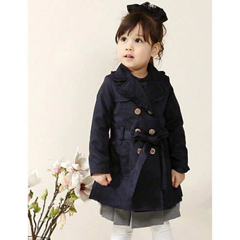 Girl's Spring/Fall Cotton Long  Long sections Tail...