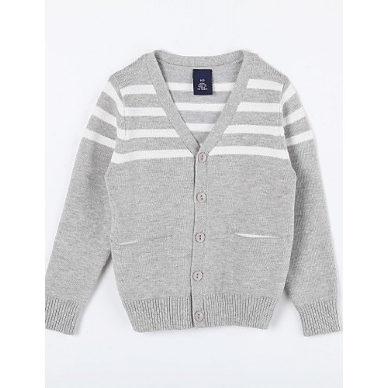 Boy's Casual/Daily Striped Sweater & CardiganC...