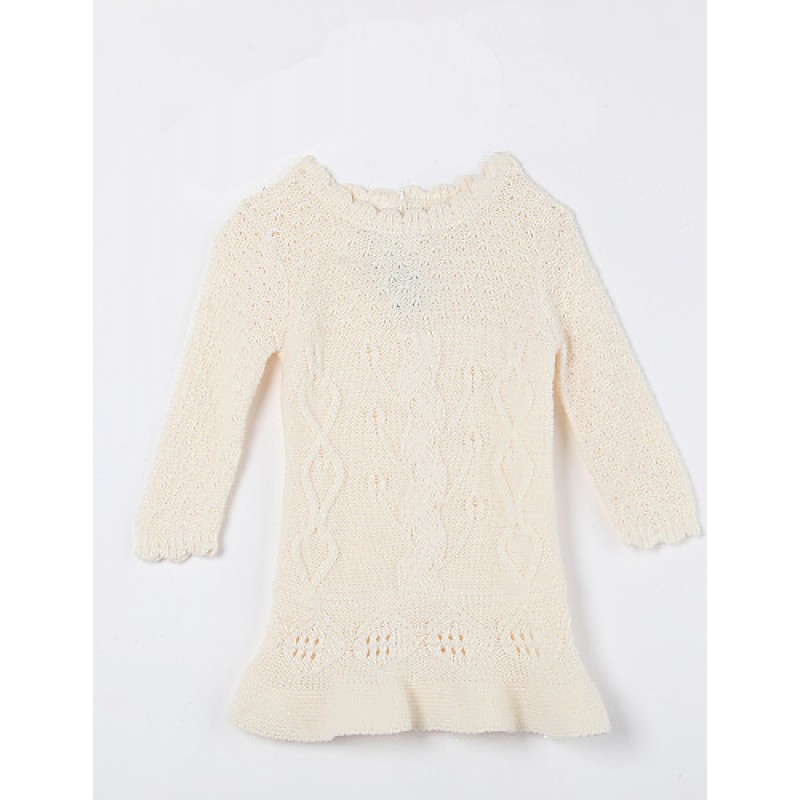 Casual/Daily Solid Sweater & Cardigan,Cotton F...