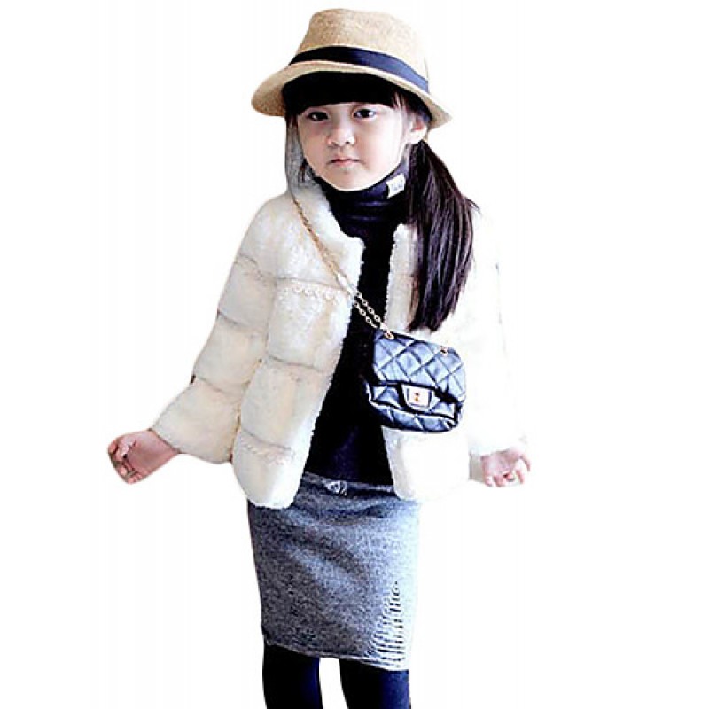 Girl Casual/Daily Solid Suit & Blazer,Cotton W...