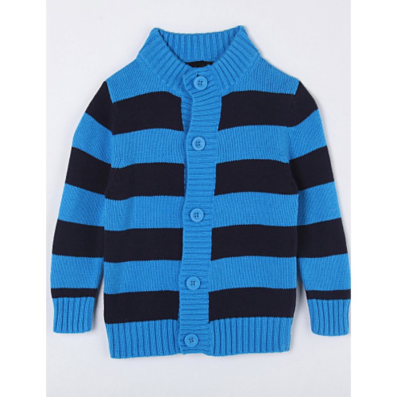 Casual/Daily Striped Sweater & Cardigan,Cotton...