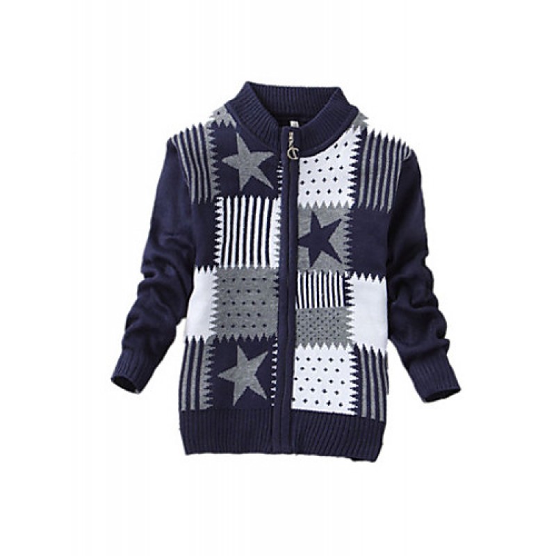 Boy's Casual/Daily Print Sweater & CardiganCas...